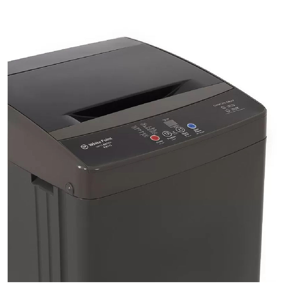 White Point Washing Machine Top Loading 8.8 Kg Digital Dark Grey WPTL88DBA. White Point Washing Machine Top Loading 8.8 Kg Digital Dark Grey WPTL88DBA.